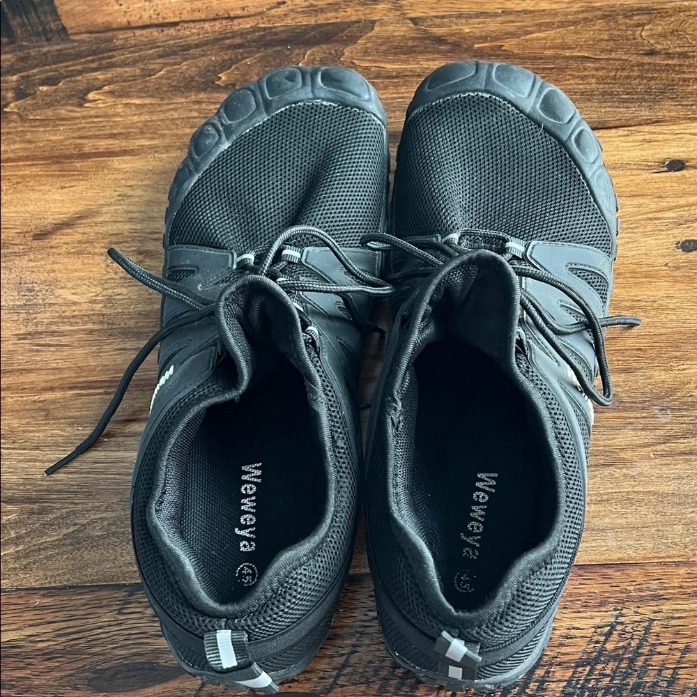 Weweya Black 45= Sz 11 Barefoot Men Minimalist Running Cross Training Shoe